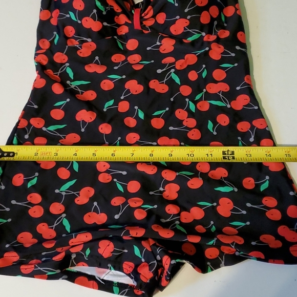 Glam Swimwear women's S oneiece 🍒 cherry design vintage style Swimwear - Picture 9 of 9